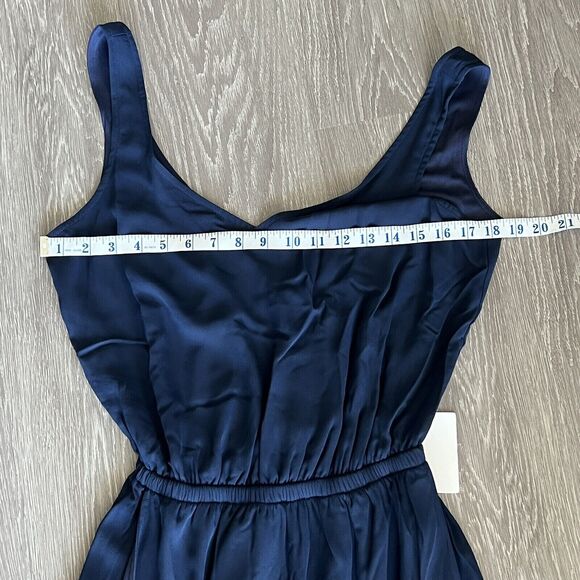 Show Me Your Mumu Kendall Maxi Dress Small Rich Navy Crisp NWT - Picture 8 of 11